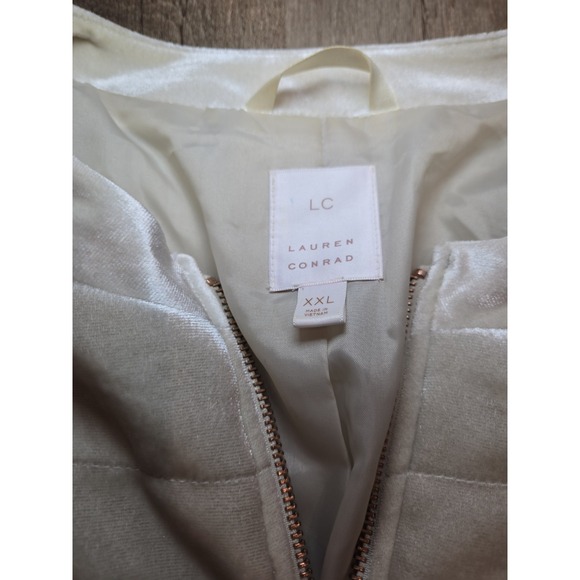 Lauren Conrad Jacket / Outerwear XXL Beige Gold - Picture 2 of 5